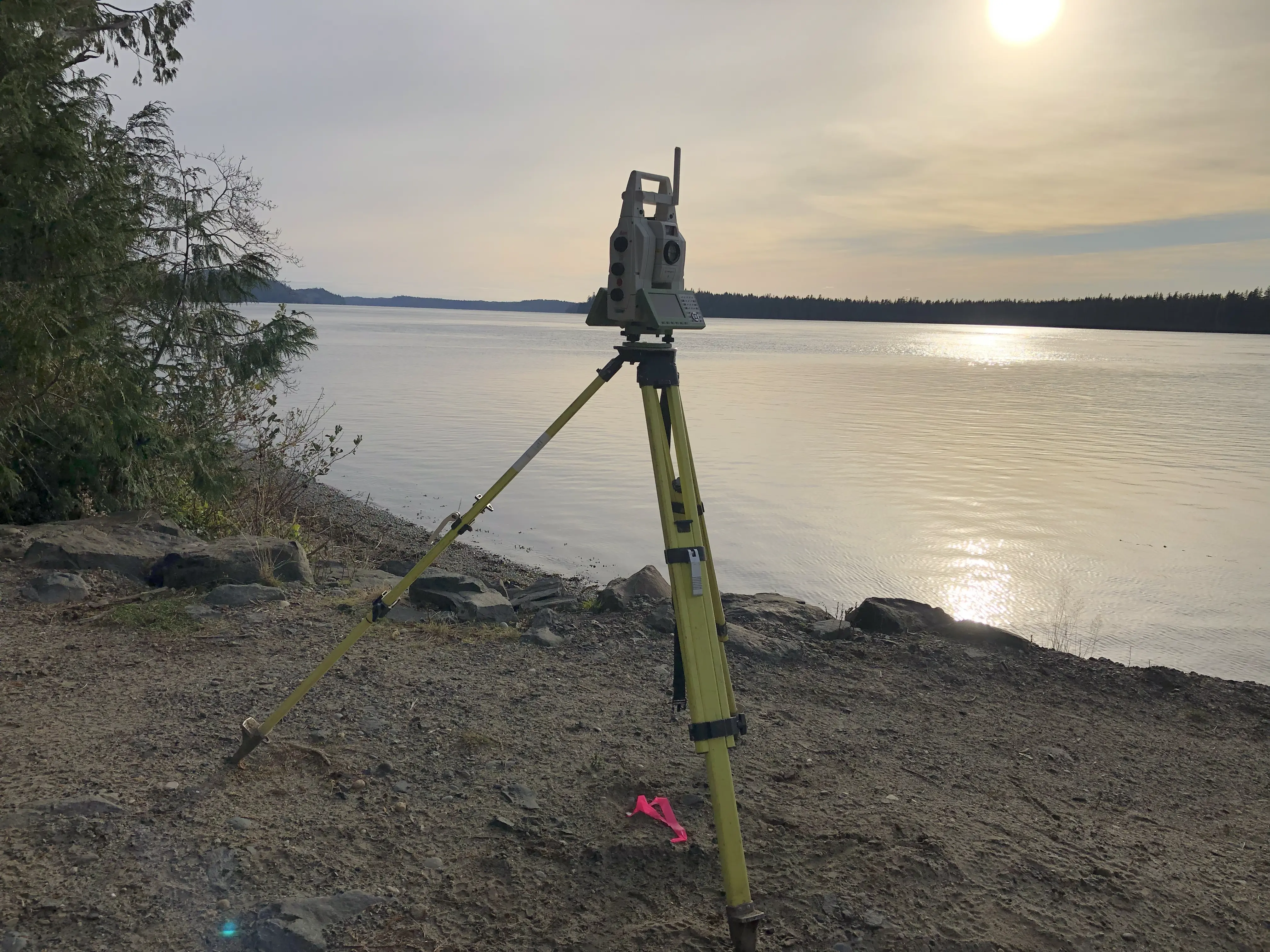 BC Land Surveyor conducting Natural Boundary Surveys in the Sea to Sky, BC